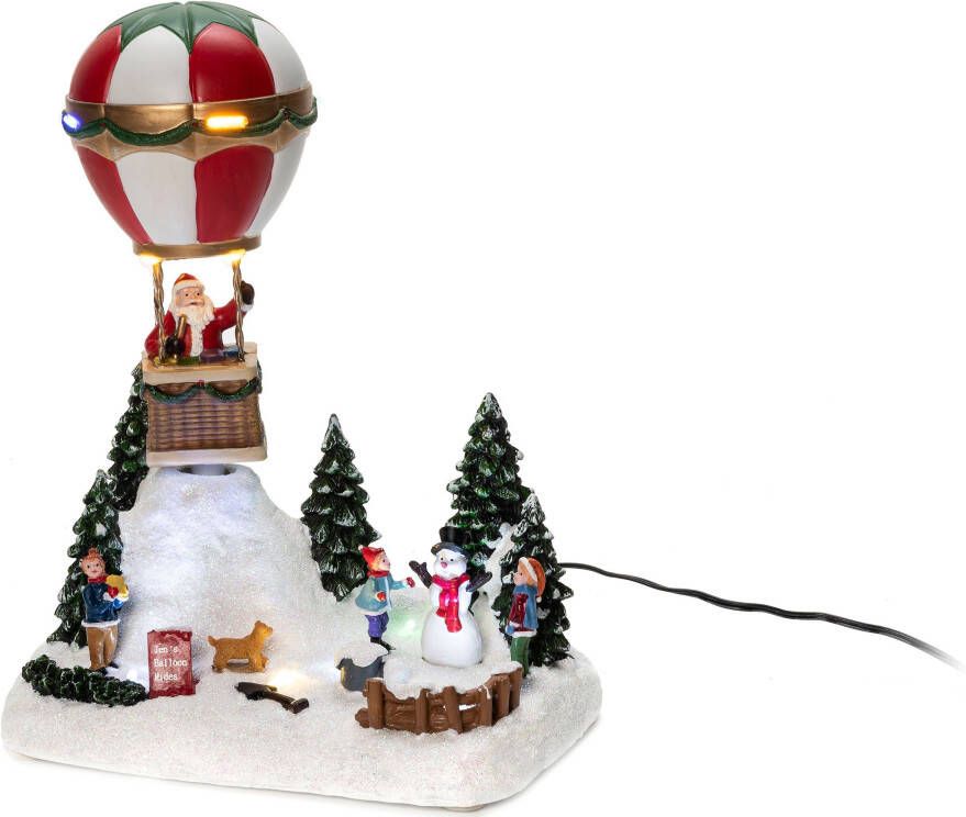KONSTSMIDE Kerstfiguur Led-heteluchtballon met muziek (1 stuk)