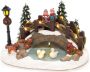 KONSTSMIDE Kerstfiguur Kerst versiering Led-tafereel vijver met brug (1 stuk) - Thumbnail 3
