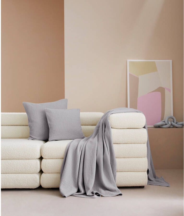 LeGer Home by Lena Gercke Deken Hevin Deken in katoen-crinkle-effect mousseline knuffeldeken