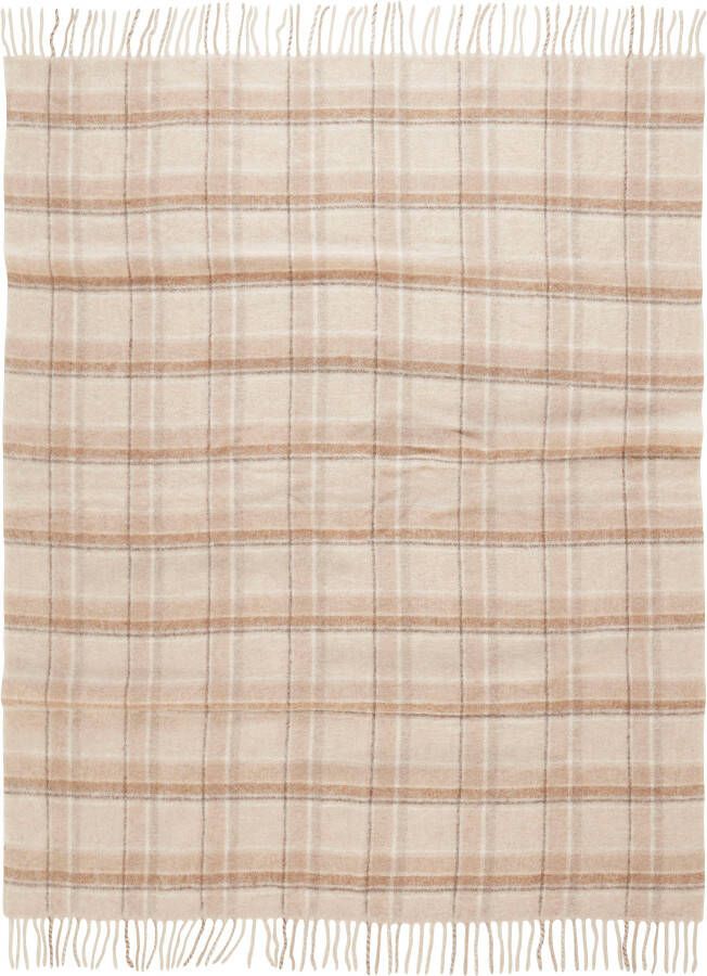 LeGer Home by Lena Gercke Plaid Sinja met franje knuffeldeken