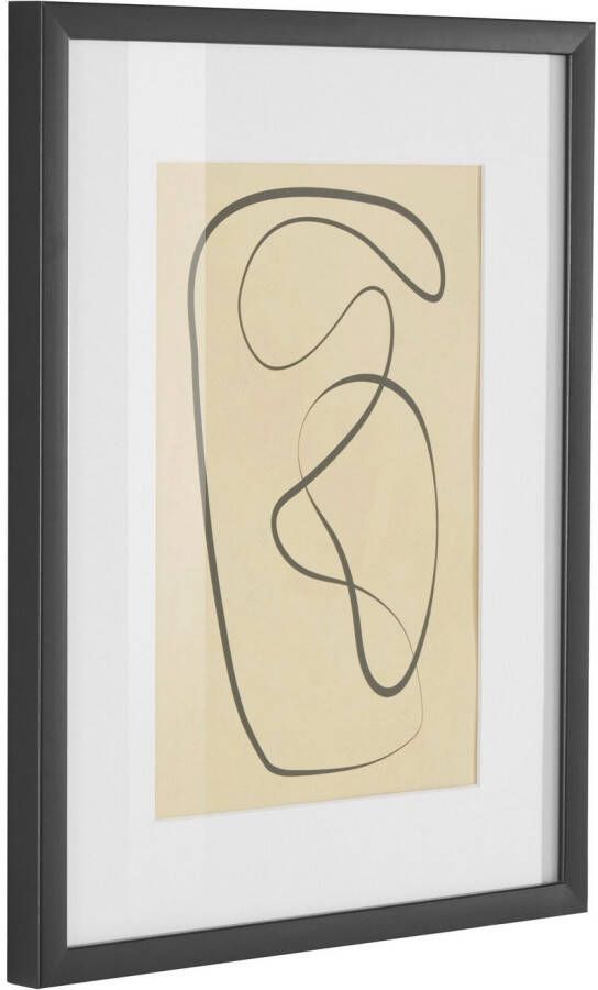 LeGer Home by Lena Gercke Wanddecoratie Abstract Poster beige ingelijst minimalistisch (1 stuk)