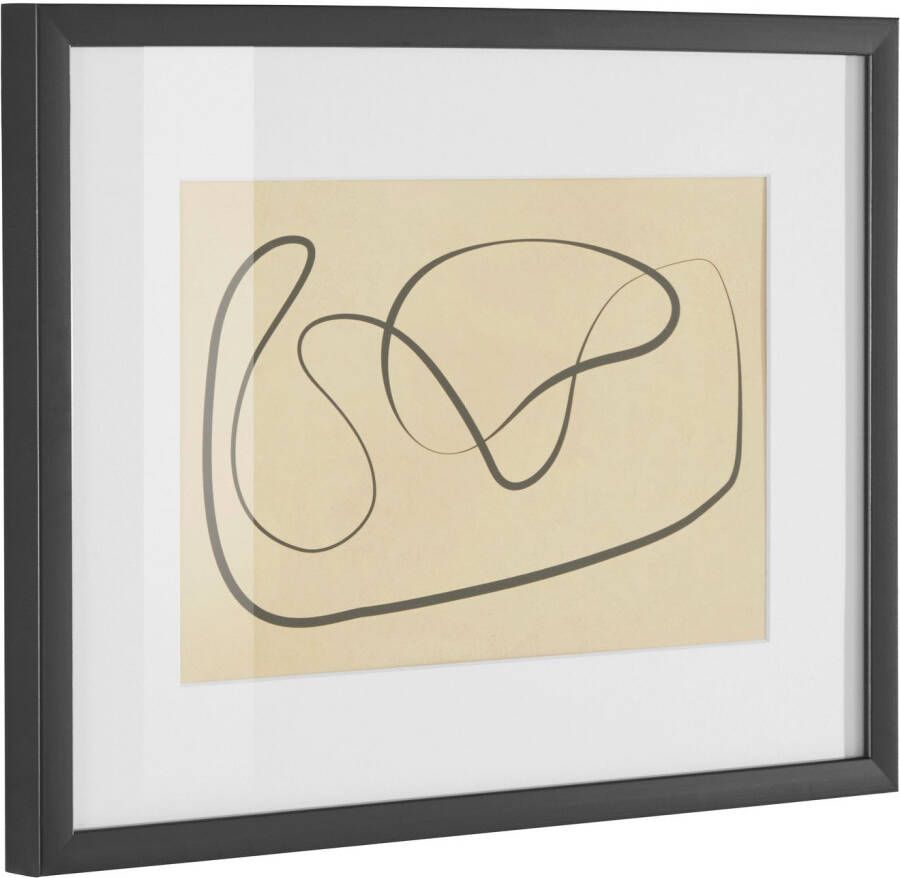 LeGer Home by Lena Gercke Wanddecoratie Abstract Poster beige ingelijst minimalistisch (1 stuk)