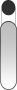 LeGer Home by Lena Gercke Wandspiegel Langwerpige spiegel zwart Decoratieve spiegel wanddecoratie langwerpig ovaal lijst van metaal modern (1 stuk) - Thumbnail 2