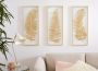 Leonique Sierobject voor aan de wand Wanddecoratie met mooie bladmotieven woonkamer (set 3 stuks) - Thumbnail 2