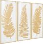 Leonique Sierobject voor aan de wand Wanddecoratie met mooie bladmotieven woonkamer (set 3 stuks) - Thumbnail 3