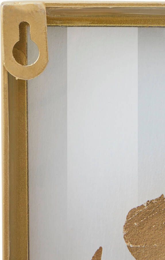 Leonique Sierobject voor aan de wand Wanddecoratie met mooie bladmotieven woonkamer (set 3 stuks)