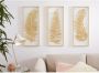 Leonique Sierobject voor aan de wand Wanddecoratie met mooie bladmotieven woonkamer (set 3 stuks) - Thumbnail 2