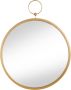 Leonique Sierspiegel Decoratieve spiegel wandspiegel rond ø 61 cm frame van metaal goudkleur - Thumbnail 2
