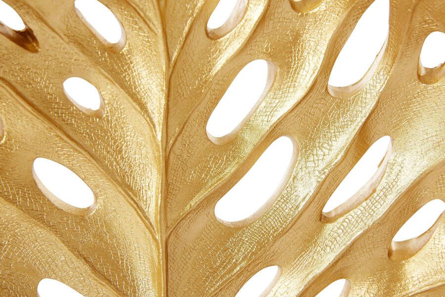 Leonique Wandkaarsenhouder Leaf goud modern glamoureus polyresine (kunststeen) goudkleur