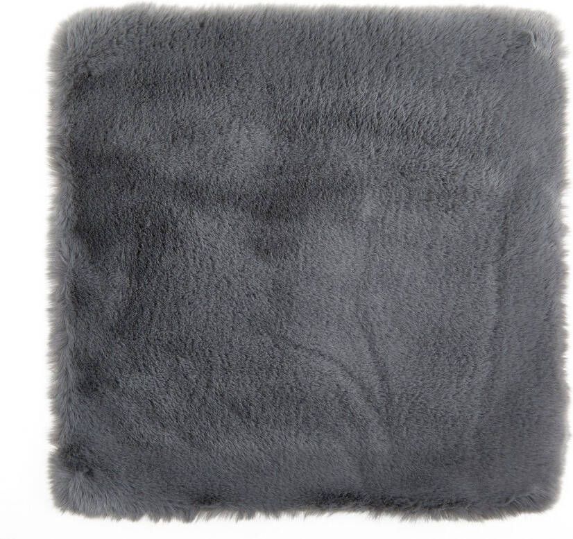 LUXOR living Vachtkussen Sierkussen Novara Imitatiebont vierkant 40x40 cm zeer zacht met vulling woonkamer (1 stuk)