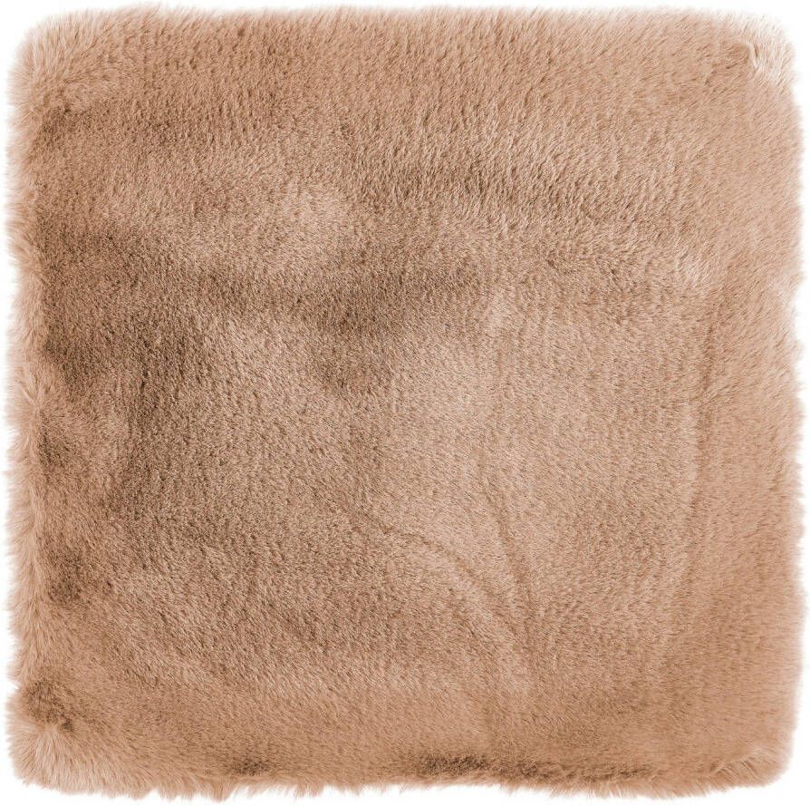 LUXOR living Vachtkussen Sierkussen Novara Imitatiebont vierkant 40x40 cm zeer zacht met vulling woonkamer (1 stuk)