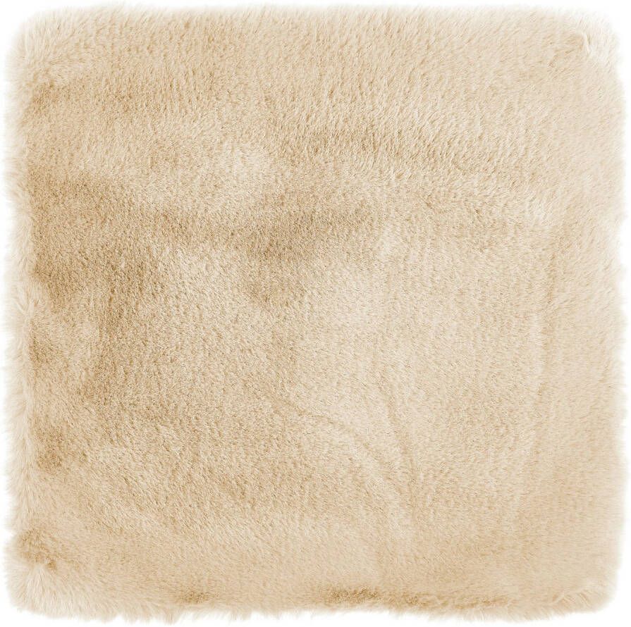 LUXOR living Vachtkussen Sierkussen Novara Imitatiebont vierkant 40x40 cm zeer zacht met vulling woonkamer (1 stuk)