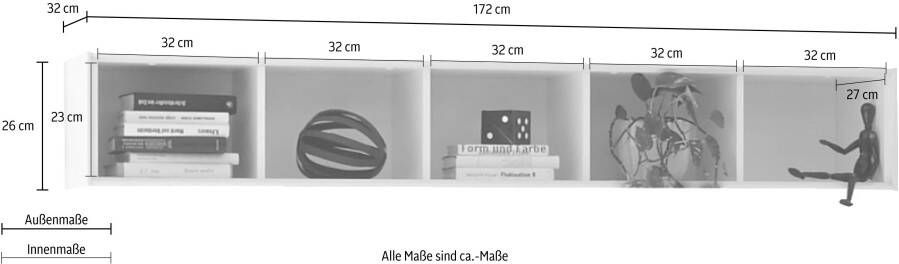 Mäusbacher Wandplank Micelli Hoogte breedte 172 cm