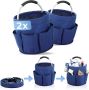 Maximex Organizer Universal-Reinigungs-Caddy Multifunctioneel mand met 6 buitenzakken ideaal voor huishouden tuin & kamperen (set 2-delig) - Thumbnail 2
