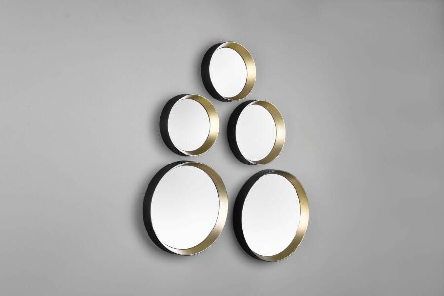 MIRRORS AND MORE Sierspiegel VIVIEN Wandspiegel rond (set 5 stuks)