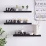 My home Decoratief wandrek Live Love Laugh Decoratief rek wanddecoratie met een opschrift (set 3-delig) - Thumbnail 7