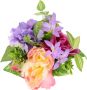 My home Takken Pioenroos hortensia bessen In metalen pot kunstbloemen-bloemstuk set van 2 (2 stuks) - Thumbnail 4