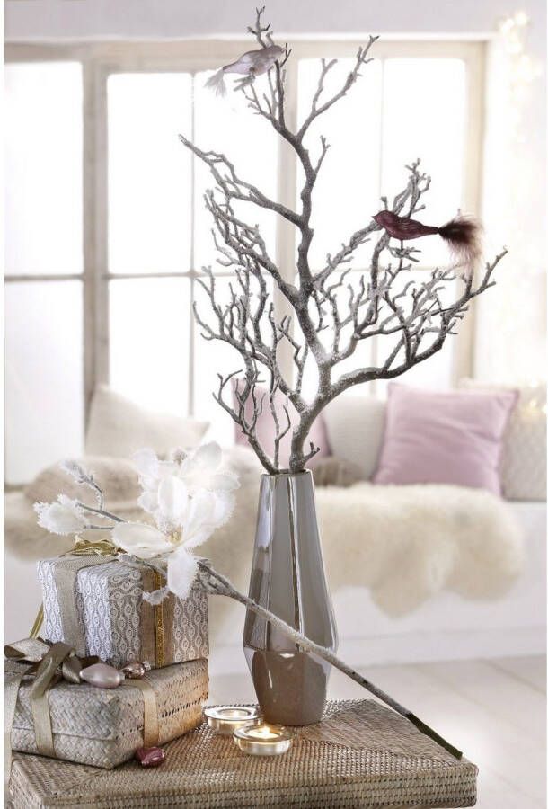 my home Winterse kunstplant Kerst versiering Deco-tak in frozen uitvoering