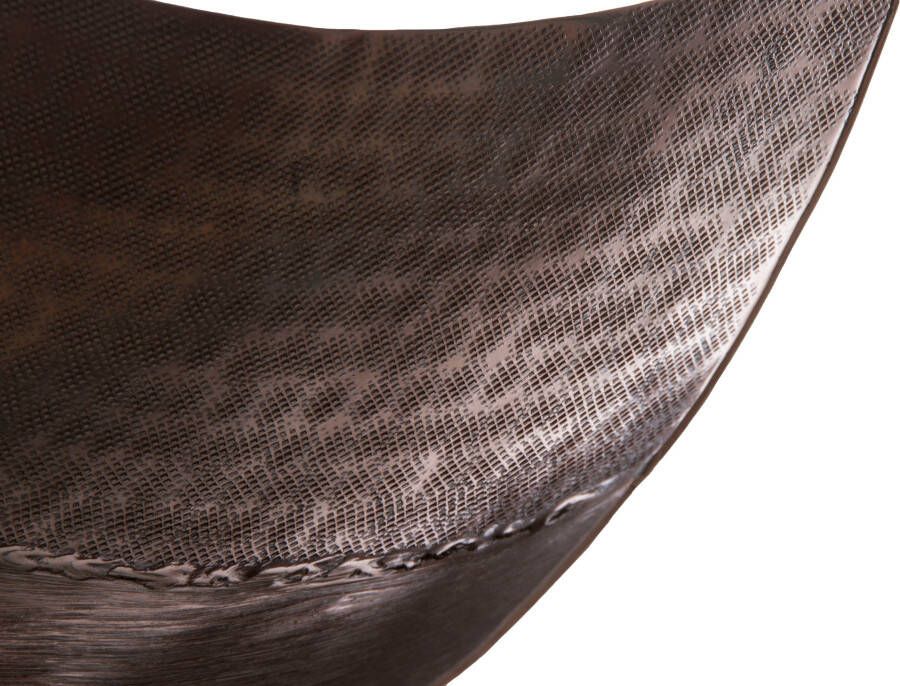 Myflair Möbel & Accessoires Decoratieve schaal bruin van metaal hoekig modern design woonkamer