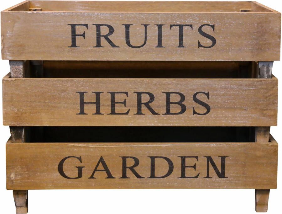 Myflair Möbel & Accessoires Kist Fruit Herbs Garden (set)