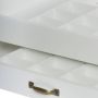 Myflair Möbel & Accessoires Opbergbox Letterkast wit met deksel van glas & lade - Thumbnail 7