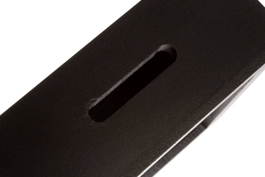 Myflair Möbel & Accessoires Spaarpot Senna zwart hoekig 15x15 cm met een opschrift