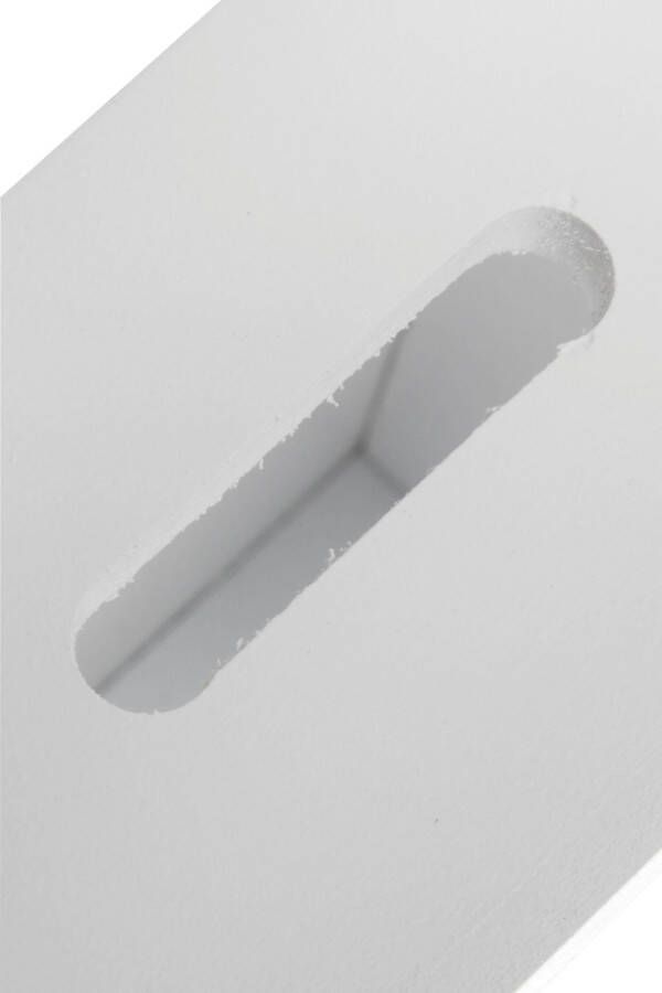 Myflair Möbel & Accessoires Spaarpot Solara wit hoekig 13x18 cm met een opschrift