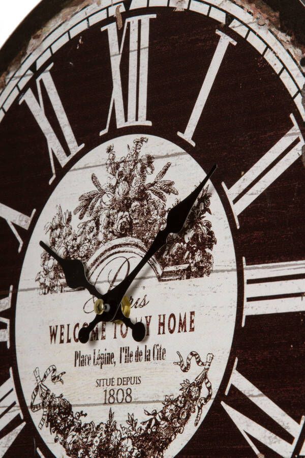 Myflair Möbel & Accessoires Wandklok "Welcome" rond ø 33 8 cm romeinse cijfers decoratief in keuken & woonkamer (1-delig)