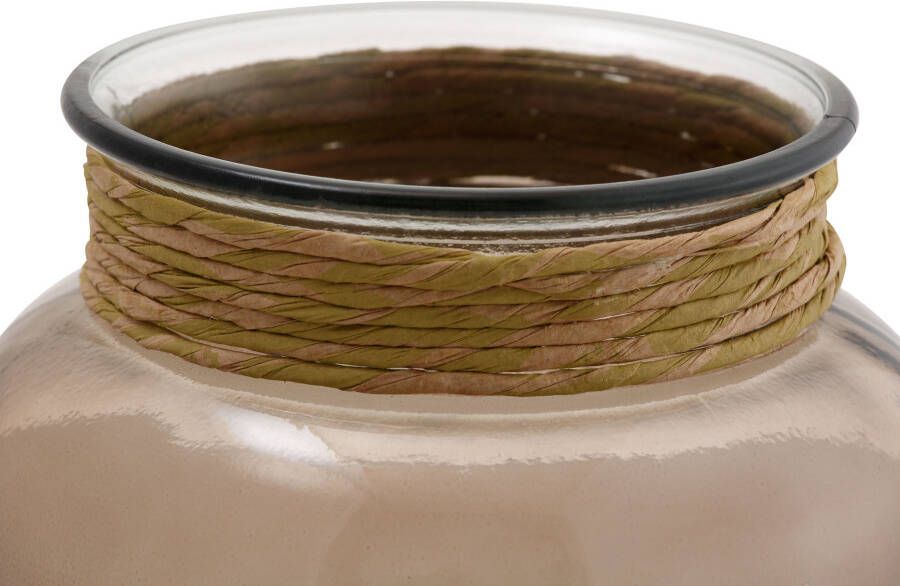 OTTO products Tafelvaas Beelia Decoratieve vaas van gerecycled glas hoogte ca. 25 cm ø ca. 20 cm (1 stuk)