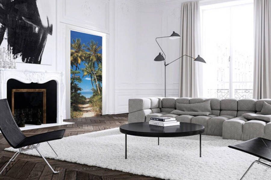 Papermoon Fotobehang Beach Path deurbehang Vlies 2 banen 90x 200 cm (2-delig)