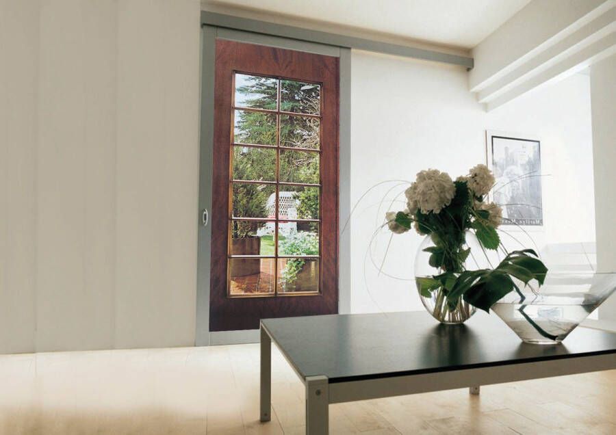 Papermoon Fotobehang Garden Door deurbehang Vlies 2 banen 90x 200 cm (2-delig)