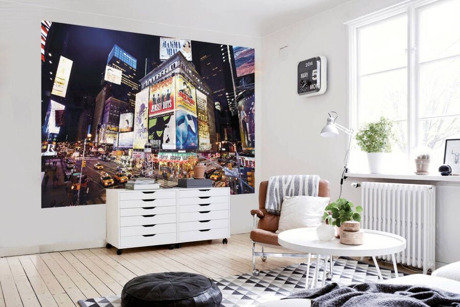 Papermoon Fotobehang New York Time Square Vlies 5 banen 250 x 180 cm (5-delig)