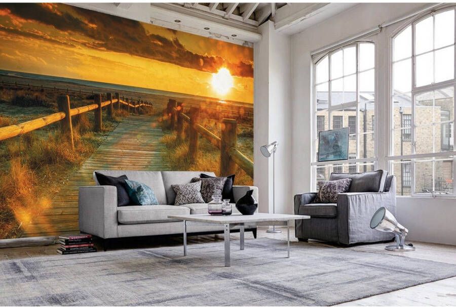 Papermoon Fotobehang Sunset beach