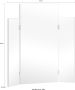 Saphir Spiegel Quickset 955 Spiegel mit seitlichen Klappelementen 72 cm breit - Thumbnail 3