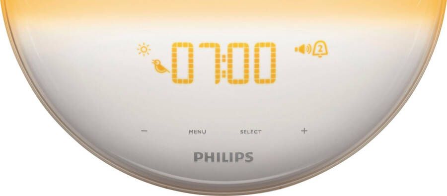 Philips Daglichtwekker SmartSleep HF3521 01 met 6 natuurlijke alarmgeluiden fm-radio en 20 lichtinstellingen
