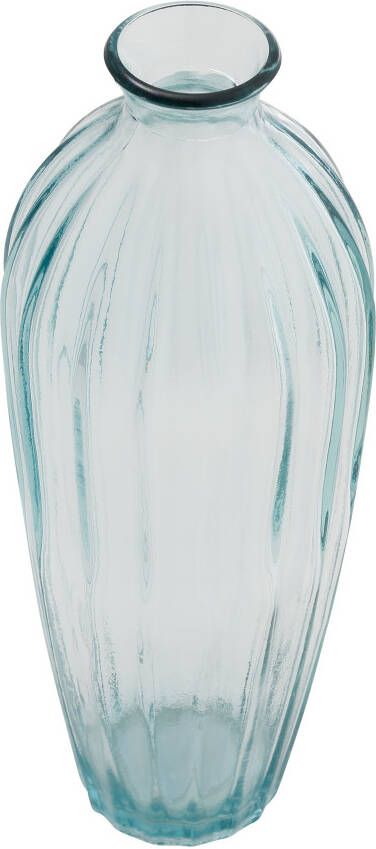 Places of Style Tafelvaas Zane Decoratieve vaas van gerecycled glas hoogte ca. 28 cm ø 12 cm (1 stuk)
