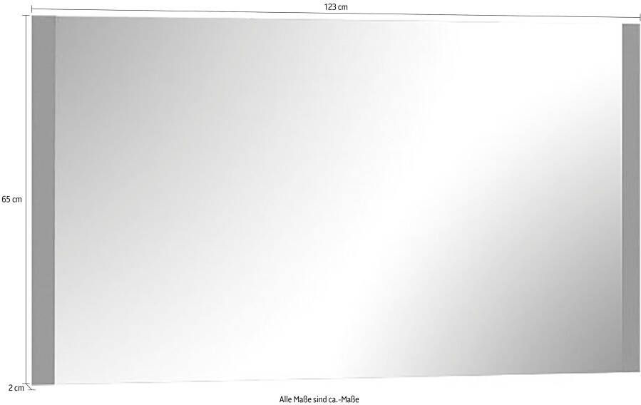 Places of Style Wandspiegel Onyx Afm. (bxdxh): 123x2x65 cm