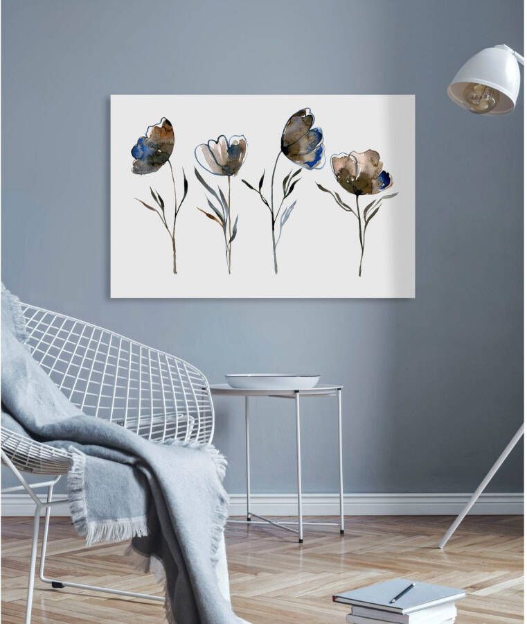 queence Artprint op linnen Bloemen Premium canvasstof handgemaakt in Duitsland