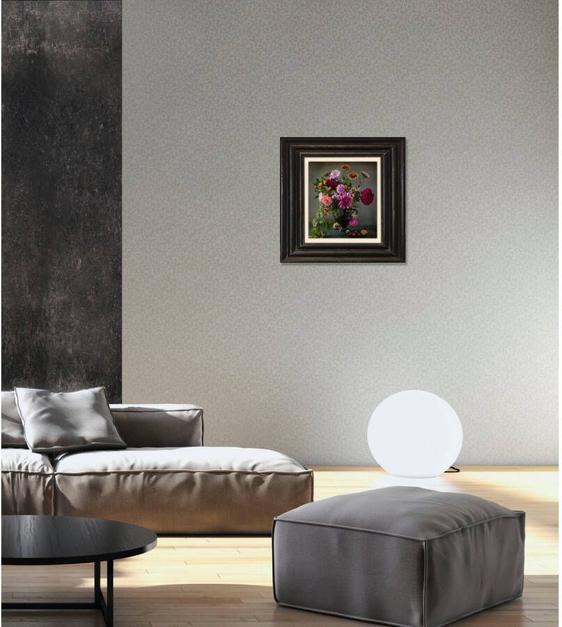 queence Artprint op linnen Bloemen Premium canvasstof handgemaakt in Duitsland 40x40cm