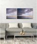 Queence Artprint op linnen Blue sky Premium canvasstof handgemaakt in Duitsland uitspraak 2-delige set (set) - Thumbnail 2