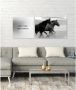 Queence Artprint op linnen First come first served Premium canvasstof handgemaakt in Duitsland uitspraak 2-delige set (set) - Thumbnail 2