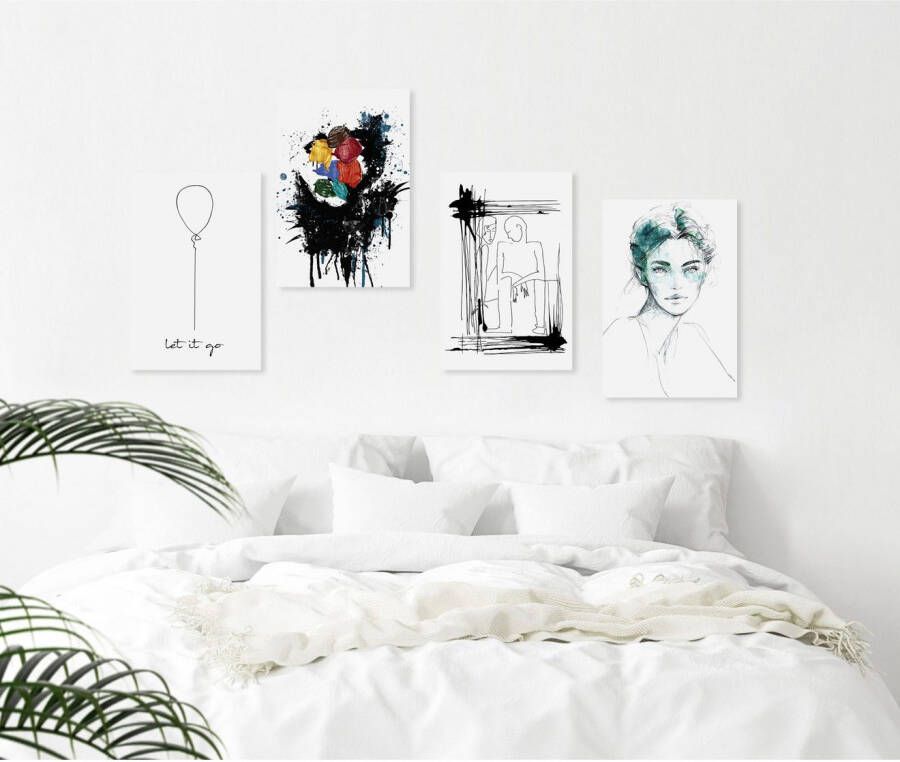 queence Artprint op linnen Kunstwerk Premium canvasstof handgemaakt in Duitsland
