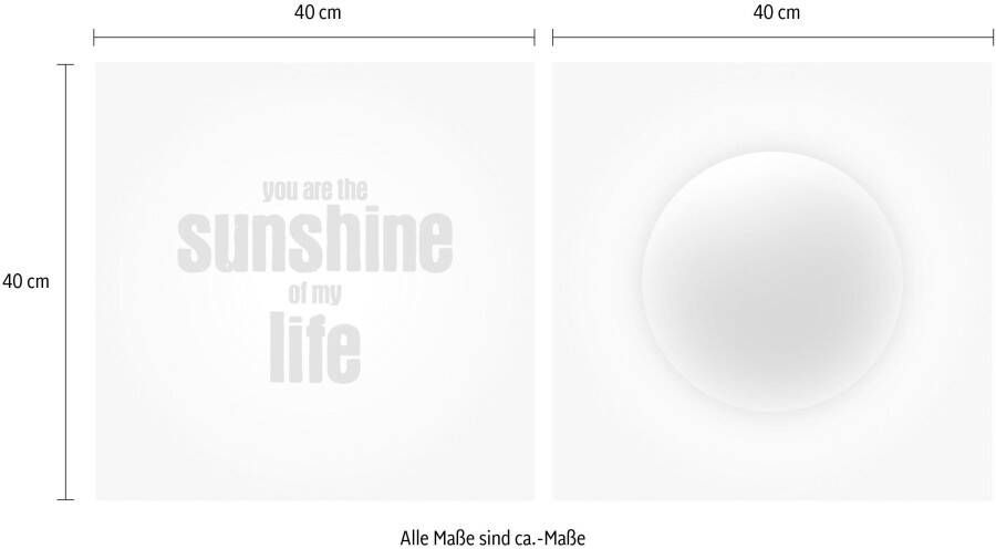 queence Artprint op linnen Sunshine set van 2 (set)