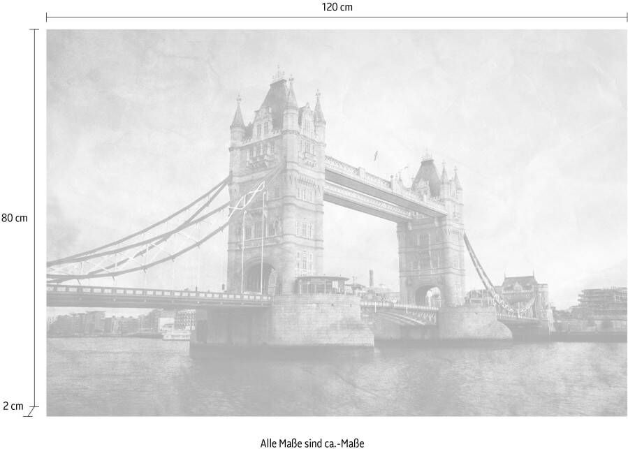 queence Artprint op linnen Tower Bridge