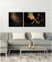 Queence Artprint op linnen Verleidingen Premium canvasstof handgemaakt in Duitsland citaat 2-delige set (set) - Thumbnail 2