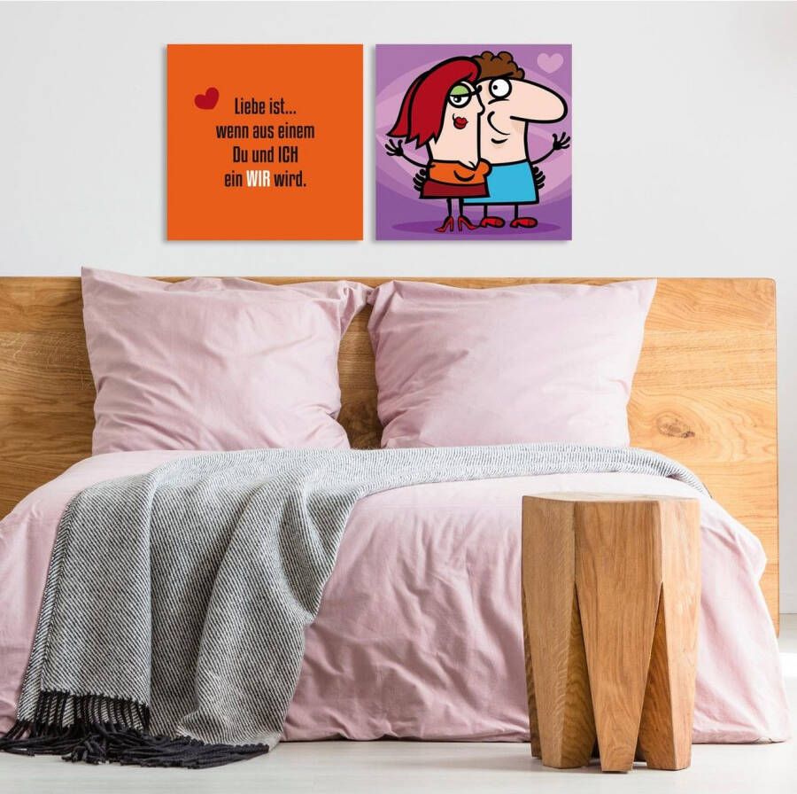 queence Artprint op linnen Wij set van 2 (set)