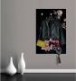 Queence Kapstok Bloemen met 6 haken 80 x 120 cm - Thumbnail 2