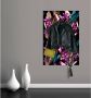 Queence Kapstok Bloemen met 6 haken 80 x 120 cm - Thumbnail 2