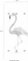 Queence Kapstok Flamingo met 6 haken 50 x 120 cm - Thumbnail 3