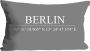Queence Sierkussen Berlin met opschrift kussenovertrek zonder vulling(1 stuk) - Thumbnail 2